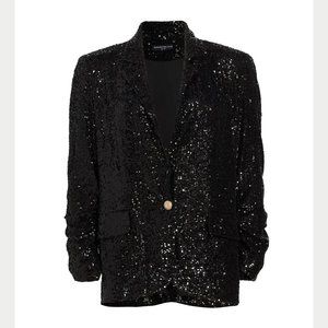 NEW Generation Love Sizes S, M, L Women's Avery Sequined Blazer - Black